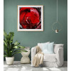 Semi-sweet red wine. Modern abstract painting New Media genre, canvas print, signed and numbered